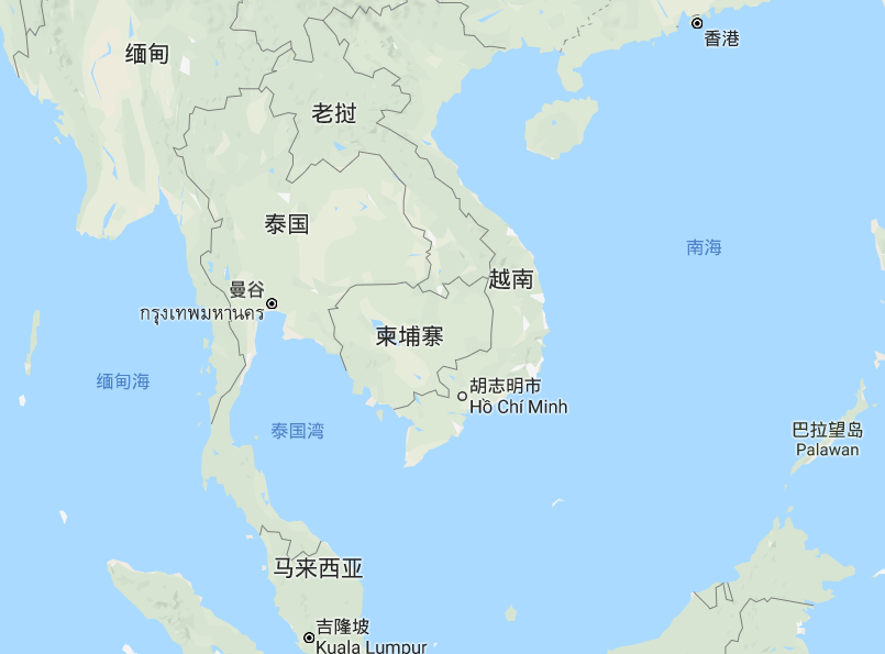 泰国地理位置图