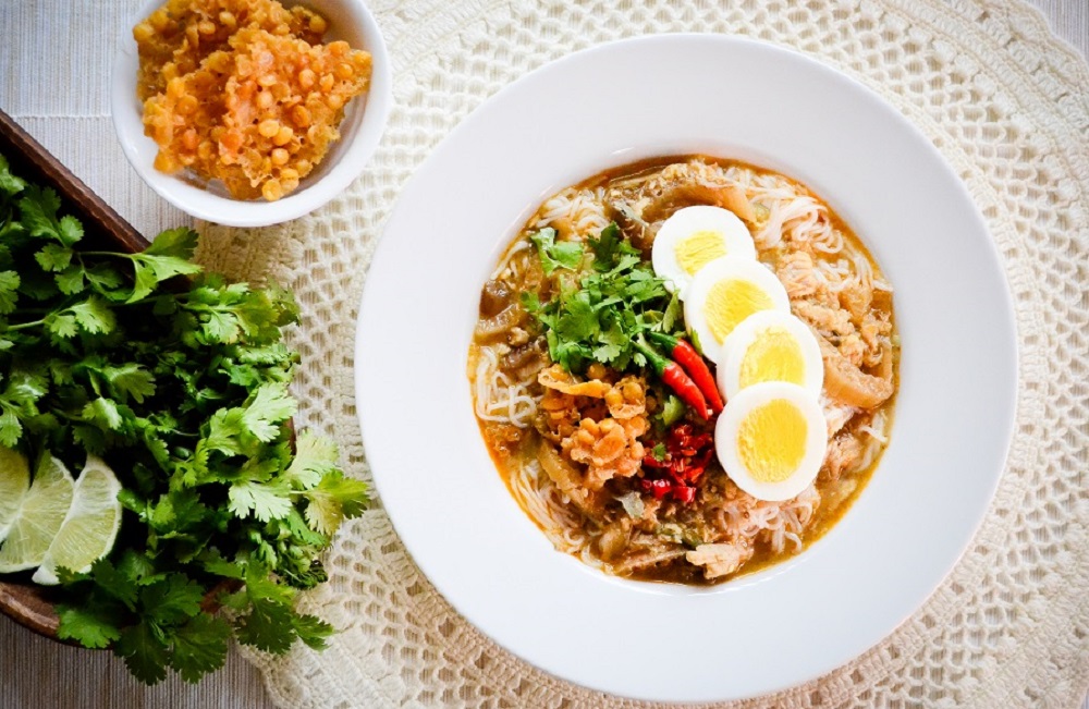 缅甸的国菜美食Mohinga 缅甸亲子游