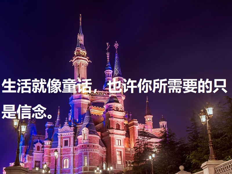 上海迪士尼夜景亲子游-迪士尼语录