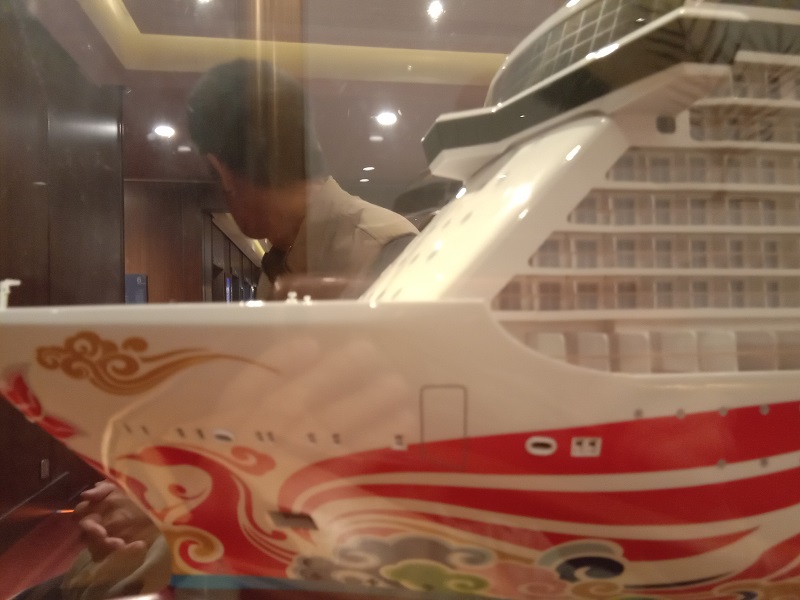 诺唯真喜悦号游轮亲子游 诺唯真喜悦号邮轮模型