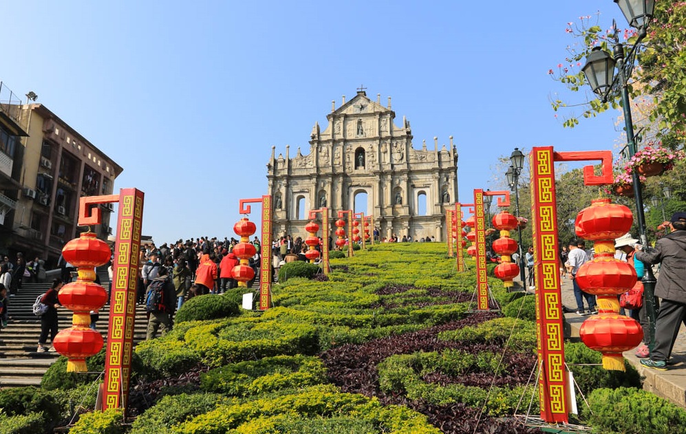 澳门亲子游景点澳门大三巴牌坊澳门亲子游学