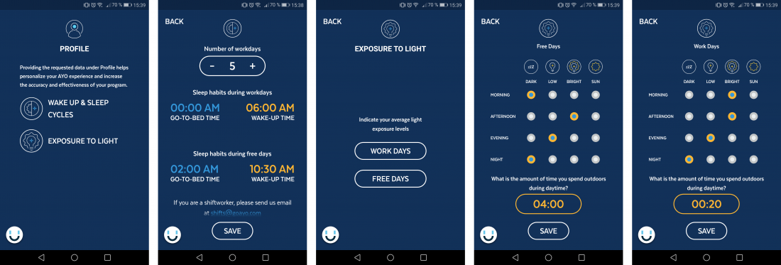 smart health device AYO reviews app install